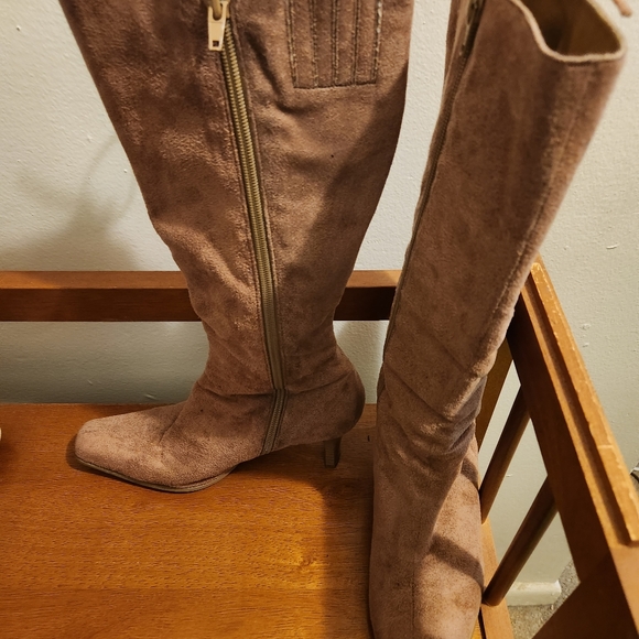 Vintage faux suede boho boots - Picture 2 of 5